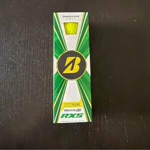 Bridgestone Golf Tour B RXS Optic Yellow Golf Balls - 1 Sleeve (3 balls)